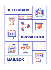 Modern Flat Line Color illustration Concept for Advertising. Concepts web banner and printed materials. Vector Illustration