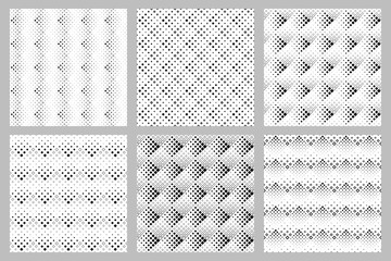 Seamless square pattern background collection - repeating geometrical vector graphic designs from squares