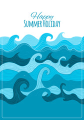 Abstract sea background for your design