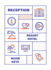 Modern Flat Line Color illustration Concept for Holidays.. Concepts web banner and printed materials. Vector Illustration