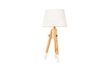Stylish lamp isolated on white background. Decorations and furniture for home. Minimalist.