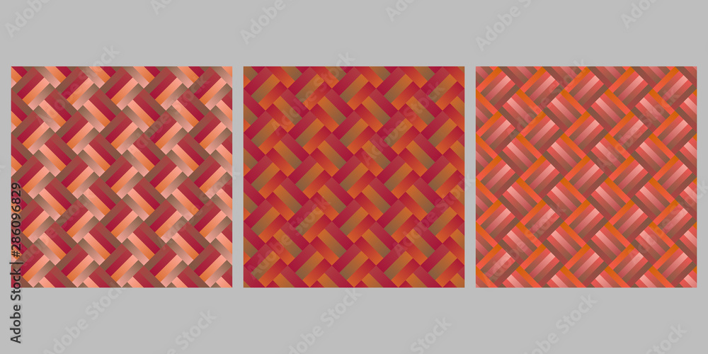 Poster seamless zig zag stripe pattern background design set - abstract vector illustrations from diagonal 