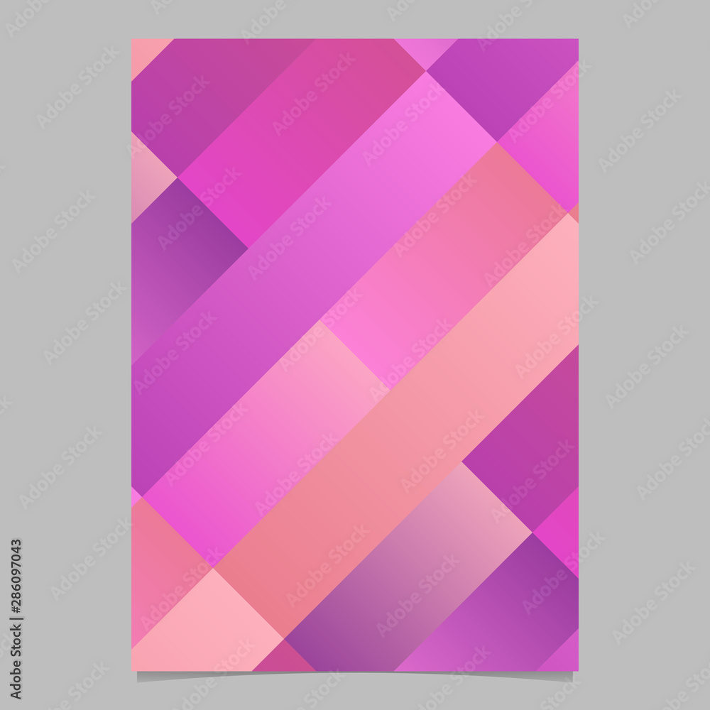 Poster geometrical modern gradient diagonal rectangle flyer background - abstract vector stationery templat
