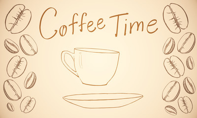 Creative coffee backdrop