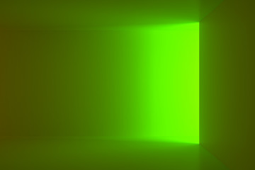 Abstract green interior wallpaper