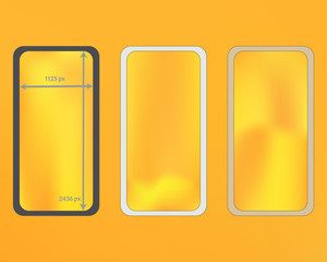 Mesh, yellow colored phone backgrounds kit.
