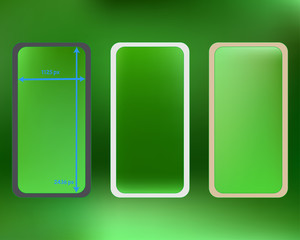 Mesh, lime colored phone backgrounds kit.