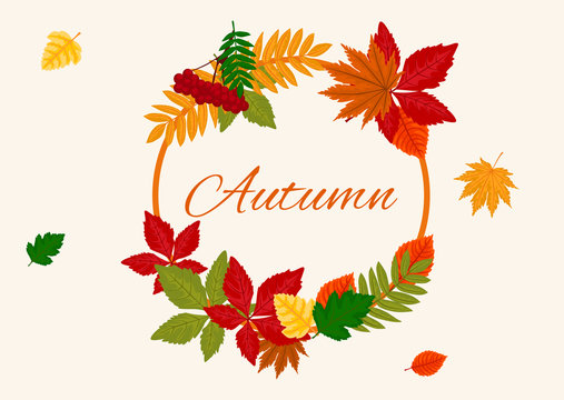 Bright banner for autumn.