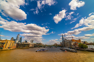 Fototapeta premium 20 -August -2019, different tourist points to visit, street life in London on a sunny summer day.