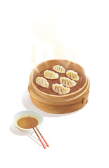 Dumplings, steamed dumplings, delicious food, Chinese food, tradition, culture, customs, customs, folk customs, food, catering, hot, delicious, delicious, winter solstice, winter, winter, 24 solar ter