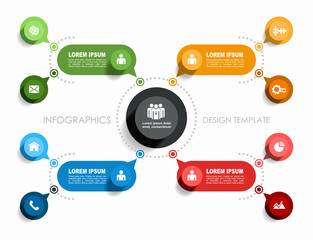 Infographic design template with place for your data. Vector illustration.