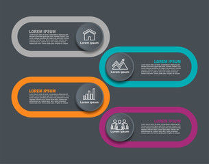 Infographic design template with place for your data. Vector illustration.