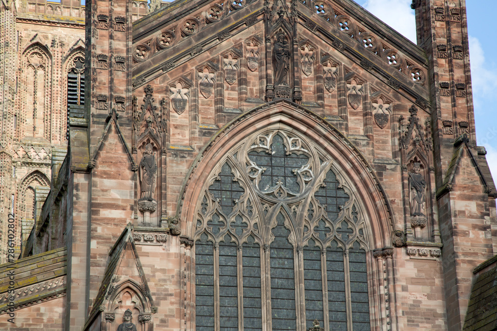 Sticker Cathedral Church Facade, Hereford