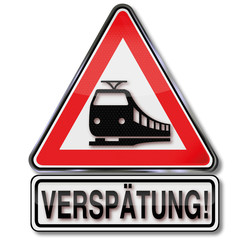 Achtung der Zug hat Verspätung