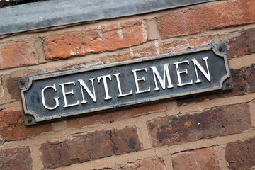 Gentlemen Toilet Sign