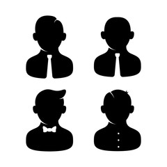 People Silhouettes Icon vector image design set