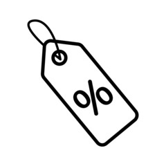 Shopping tags simple icon. Special offer sign. Discount coupons symbol. Quality design elements. Classic style. Vector