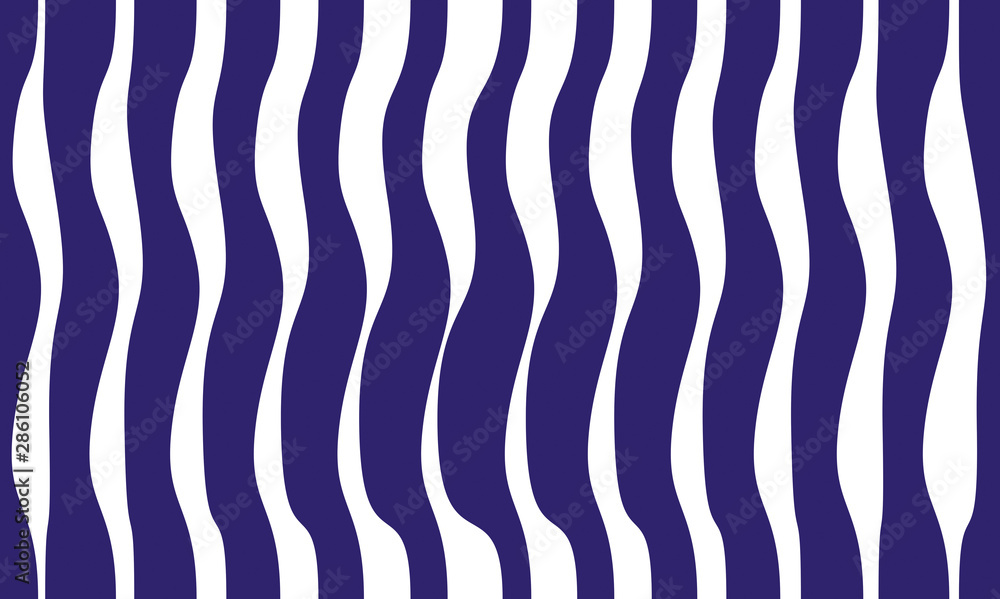 Poster marine vector seamless pattern with stylized blue waves, curve lines abstract repeat tiling backgrou