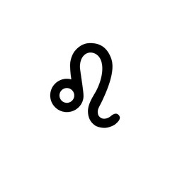 Zodiac sign, astrological symbol, icon. Leo.