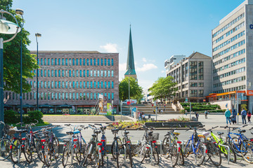 DORTMUND, GERMANY - June 9, 2019: Marienkirche (St. Mary's Church) is a church in Dortmund, Germany