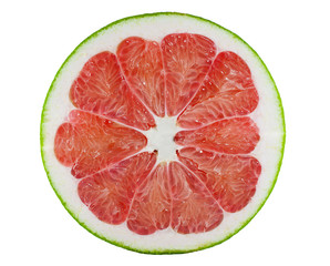 Pomelo or grapefruit isolated on white background