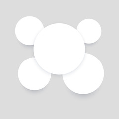 seamless background with white circles.