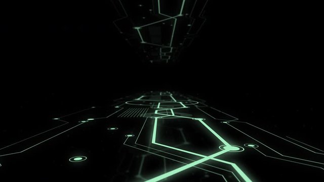 Engineering and technology concept abstract zoom in video background.