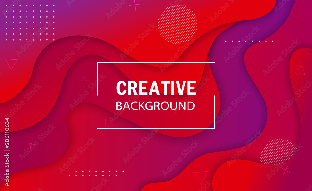Aufkleber abstract modern background with purple graphic element. graphic abstract banner with flowing liquid 