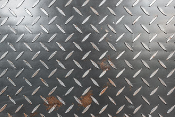 abstract background of old metal diamond plate