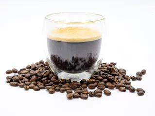 Foto auf Acrylglas Kaffee Bar Kaffeebohnen