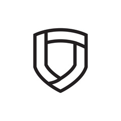 Shield graphic design template vector isolated illustration