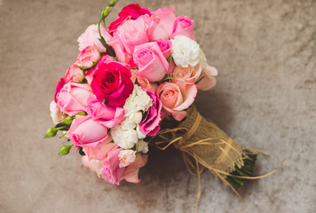 bouquet flowers fiancee wedding rose