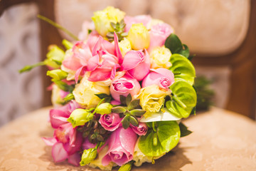 Bouquet flowers wedding bride decoration