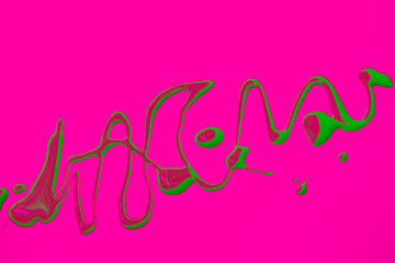 nail polish bottle and drop on white background