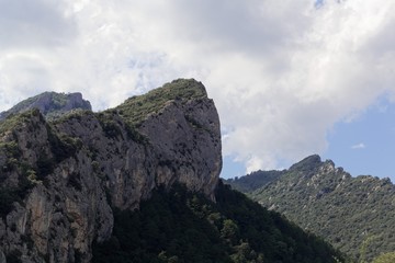 Fototapeta na wymiar Landscape in the Parque Natural del Cadi-Moixero in the Pyrenees