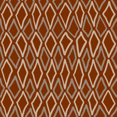 Abstract, seamless, geometric background in festive style, hand-drawn. The template can be used for Wallpaper, postcards, envelopes, cover fills, web page background, surface textures.