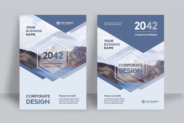 City Background Business Book Cover Design Template