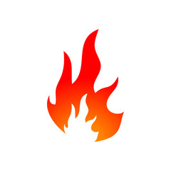 Fire graphic design template vector isolated illustration