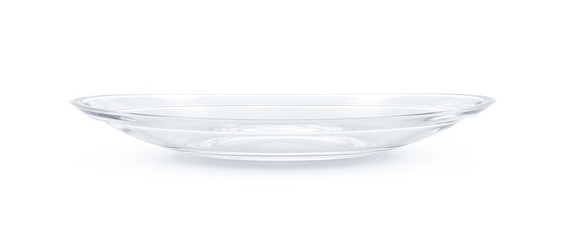 glass plate isolated on white background