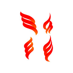 Fire graphic design template vector isolated illustration