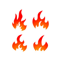 Fire graphic design template vector isolated illustration