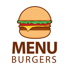 Burger vintage stamp retro vector