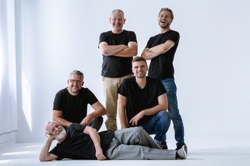 Fototapeta premium Happy men together