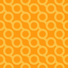 Deurstickers Oranje Vector naadloos stijlvol patroon - oranje minimalistisch design. Heldere geometrische achtergrond
