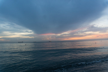Fototapeta premium Atardecer en la playa