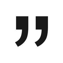 Quote Mark symbol icon vector EPS 10 illustration