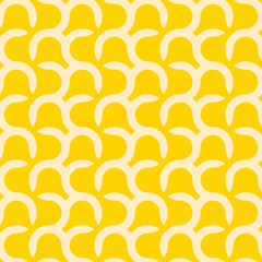 Vector seamless stylish pattern - yellow minimalistic design. Bright geometric background