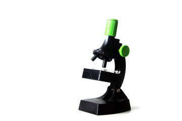 Microscope isolated on white background