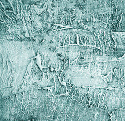 Oil painting green colors natural abstract background with texture