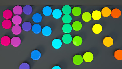 abstract colorful round elements for background